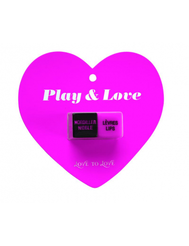 Dés Play et love - Rose et...