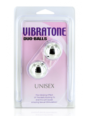 VIBRATONE DUO BALLS SILVER