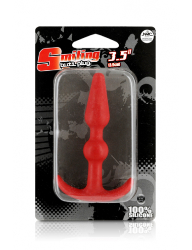 SMILIING BUTT PLUG 3.5P RED