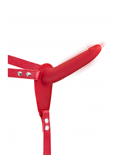 SIMPLE STRAP-ON VIBRANT RED