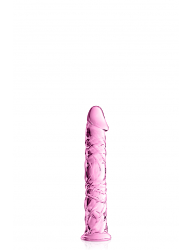 GLASS DILDO 4 PINK GLOSSY TOYS