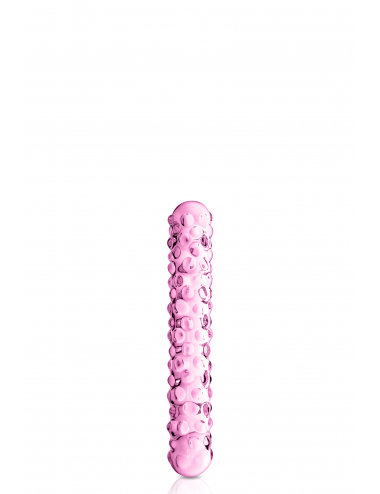 GLASS DILDO 6 PINK GLOSSY TOYS