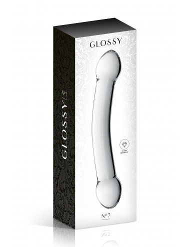 GLASS DILDO 7 CLEAR GLOSSY...