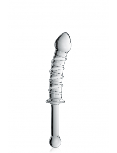 GLASS DILDO 16 CLEAR GLOSSY...