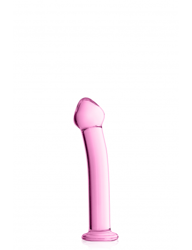 GLASS DILDO 14 PINK GLOSSY...