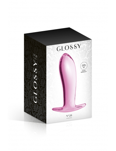 GLASS PLUG PINK 20 GLOSSY TOYS