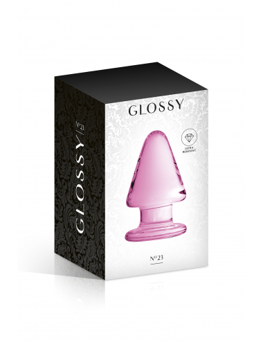 GLASS PLUG 23 PINK GLOSSY TOYS