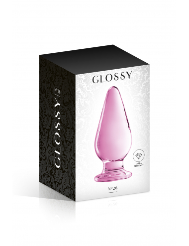 GLASS PLUG 26 PINK GLOSSY TOYS