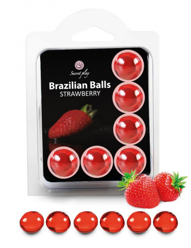 6 Brazilian Balls "Fraise"...
