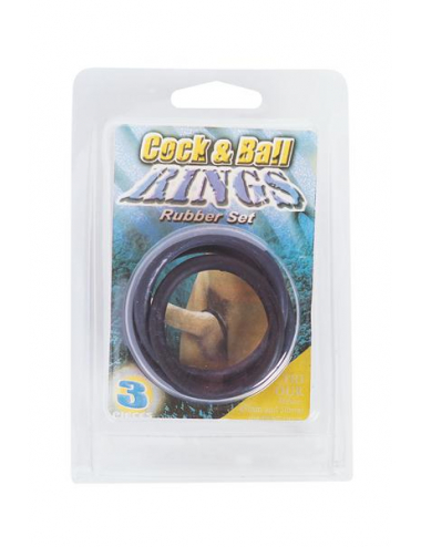 COCK & BALL RINGS RUBBER...