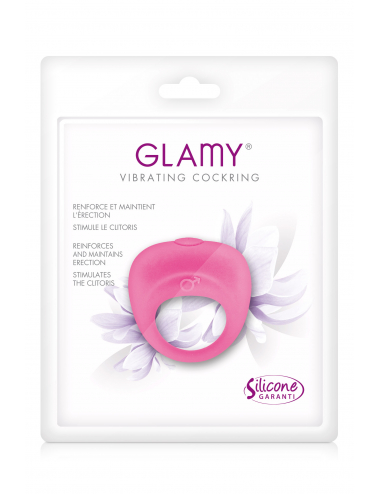 VIBRATING COCKRING PINK GLAMY