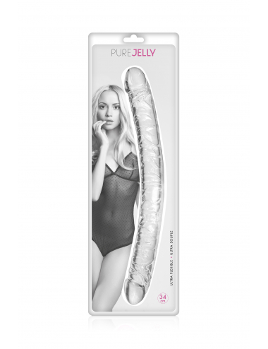 DOUBLE DONG JELLY 34CM TRANSP