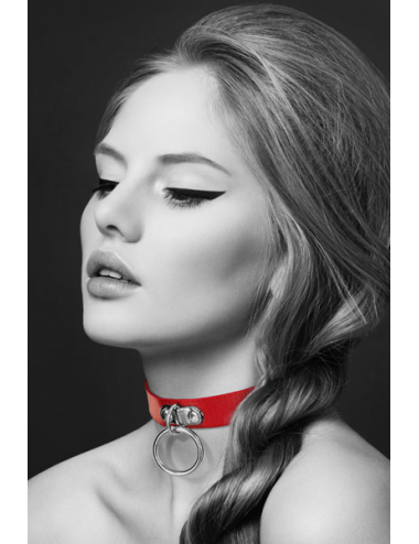 COLLIER FETISH ROUGE