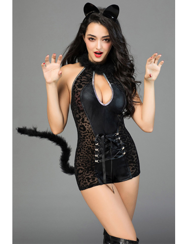 TENUE FELINE 2 PCS NOIR T.U