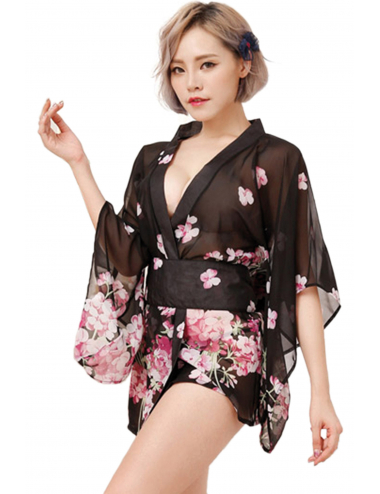 KIMONO 3 PCS L8483-4 NOIR T.U