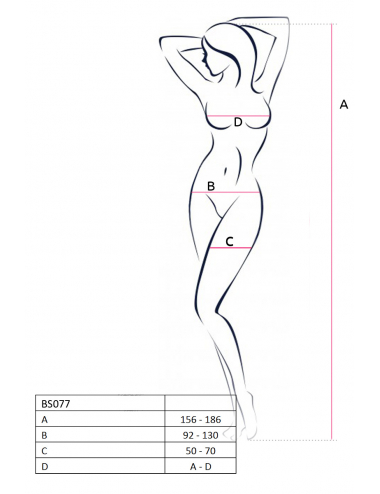 BS077B Bodystocking - Noir