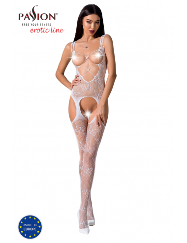 BS075W Bodystocking - Blanc