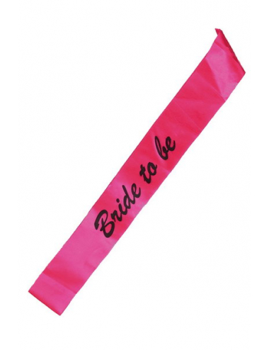 SASH BRIDE TO BE PINK