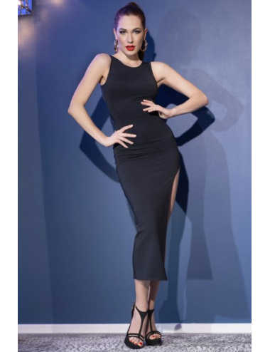 ROBE LONGUE+STG CR4441 NOIR...