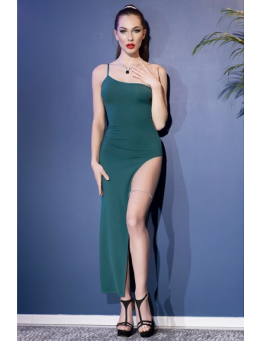 ROBE LONGUE+STG CR4443 VERT...