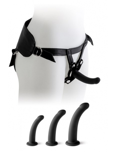 VIRGITE HARNESS DILDO NOIR...