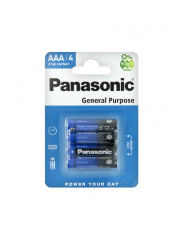 4 PILES PANASONIC LR03 AAA