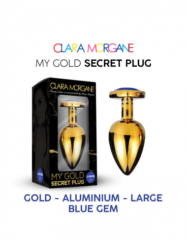 My Gold Secret Plug - Bleu