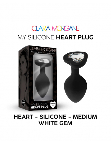 My Silicone Heart Plug - Noir