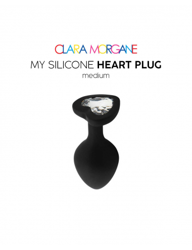 My Silicone Heart Plug - Noir