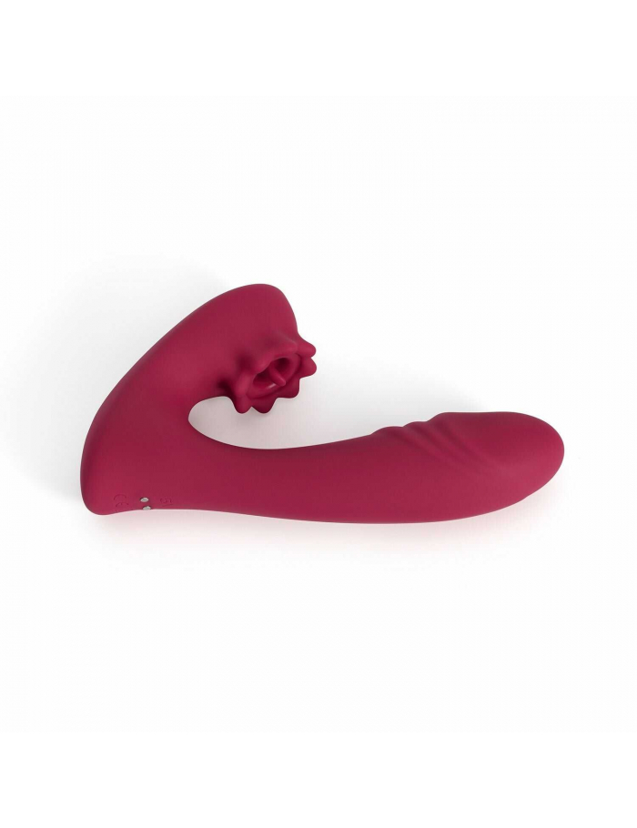 Vibromasseur Langue Pieuvre - Multifonction Clitoris/vagin/tétons - Silicone - USB - Violet