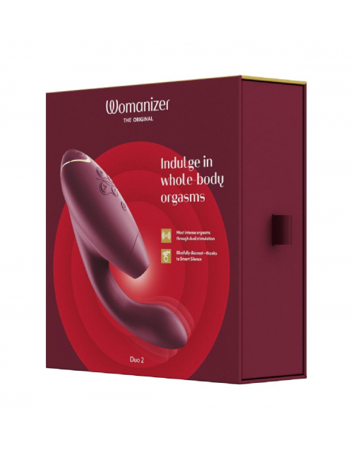 Womanizer Duo 2 Bordeaux stimulateur clitoridien par pulsations-1