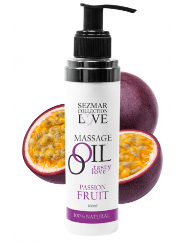 Huile de massage comestible...